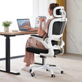 Ergonomic High Back Mesh Office Chair With Wheels Black