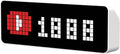TC001 Smart Pixel Clock - Social Media Counter - Digital Alarm Clock with Weather - Awtrix Simulator - Retro Pixel Art Scoreboard Pomodoro Clock Bedside Gaming Room & Office Decor, White