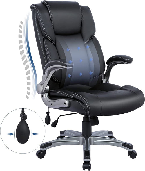 Ergonomic High Back Office Chair With Flip Up Arms