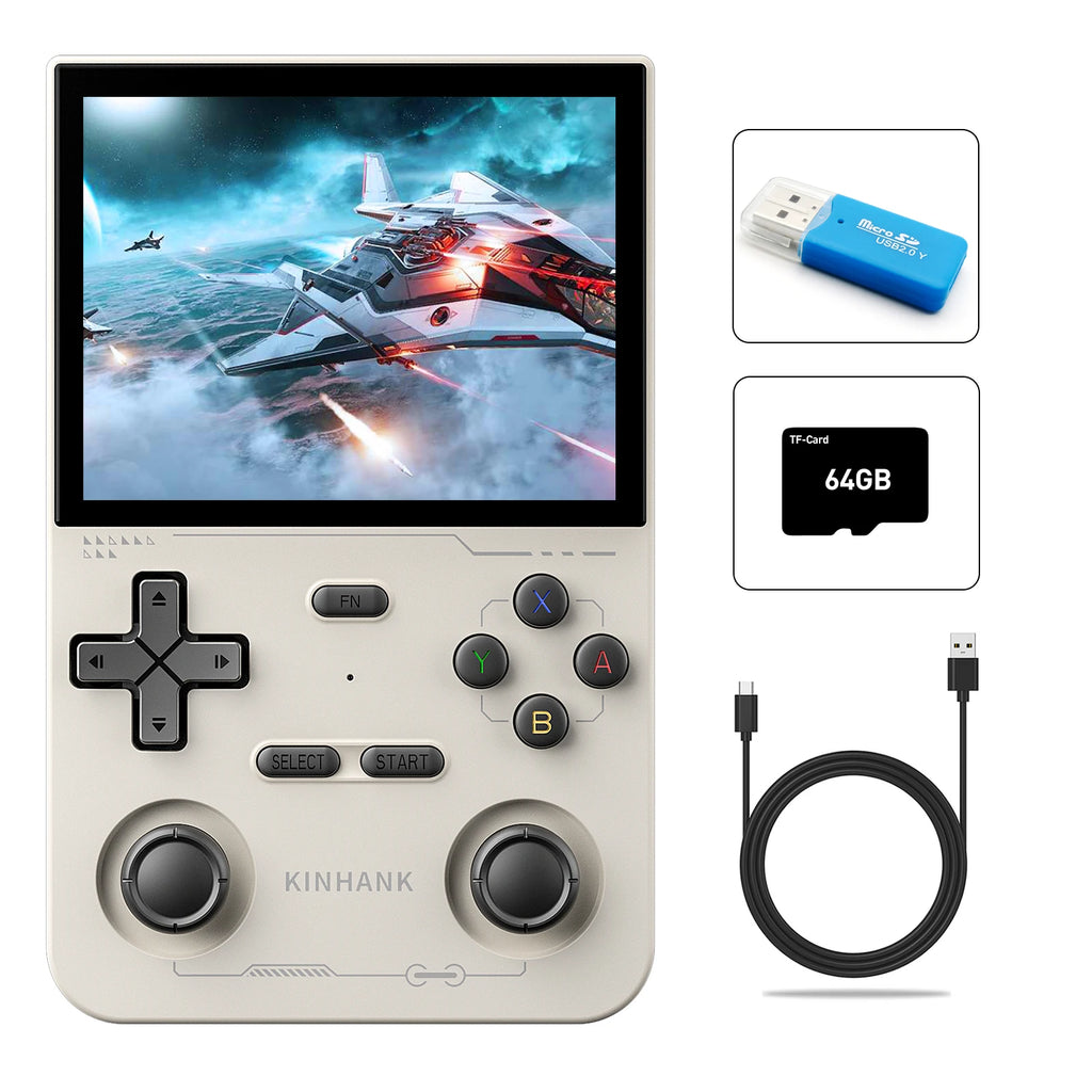 K36 Retro Handheld Video Game Console 500Nit 3.5 Inch IPS Screen 16000 Games Emulator for PS1/PSP/DC/N64/SS